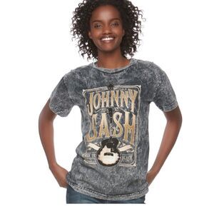 Johnny Cash Graphic T-Shirt Mineral Wash XS